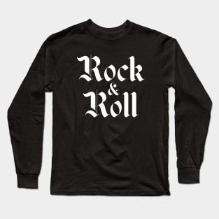 rock & roll logo Long Sleeve T-Shirt